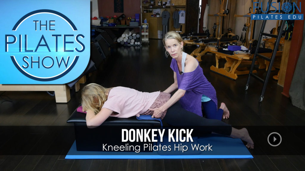Donkey Kick: Kneeling Pilates Hip Work