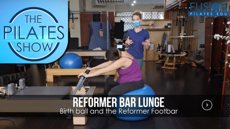 Reformer Bar Lunge	Birth ball and the Reformer Footbar