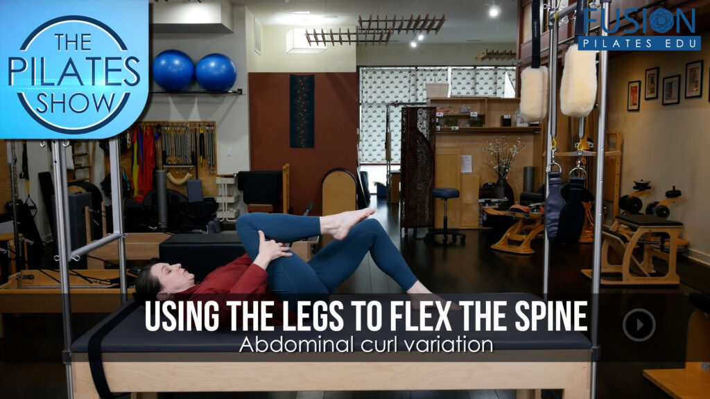 Using The Legs To Flex The Spine: Abdominal curl variation